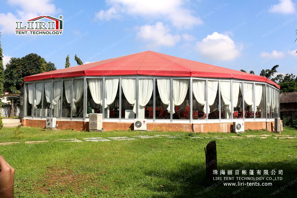 Red Octagon tent used as event center in Asokoro Abuja (3)
