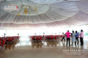 Red Octagon tent used as event center in Asokoro Abuja (7)