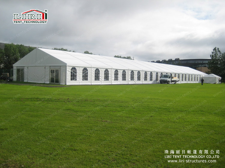 15m width tent with clear windows