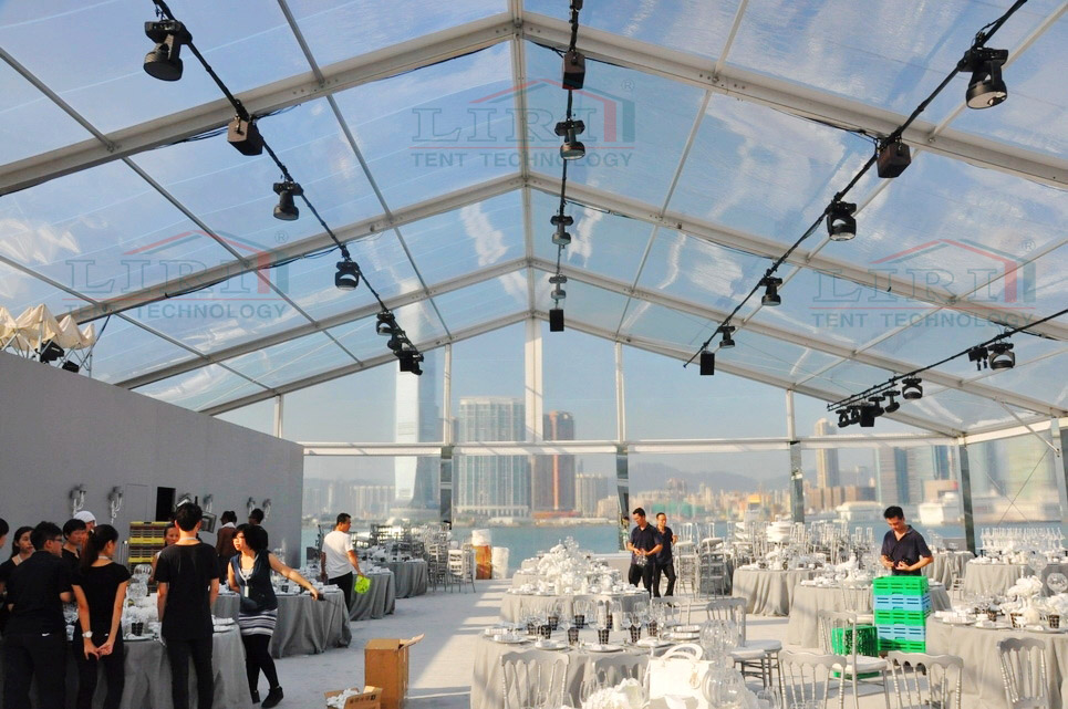 Transparent tent for wedding