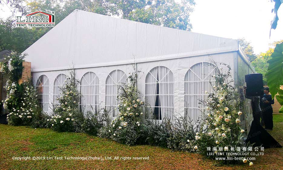 Wedding tent interior design