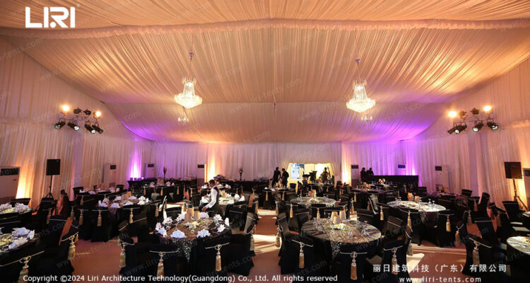 frame tent for banquet wedding