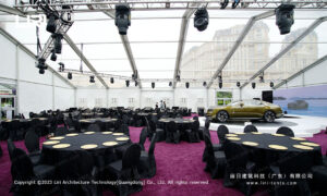 framed wedding tent