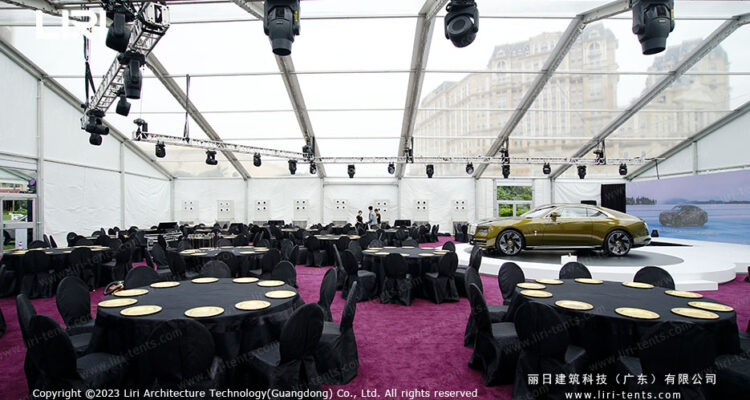 framed wedding tent