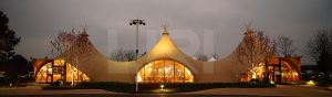Luxury clear span wedding tent banner image for homepage hero