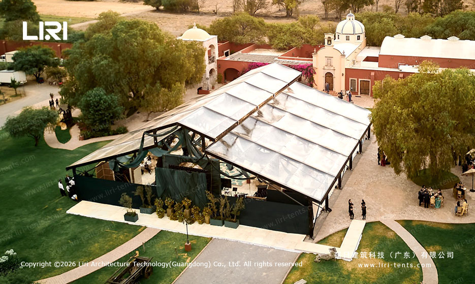 Aluminum orangery courtyard historic red wall