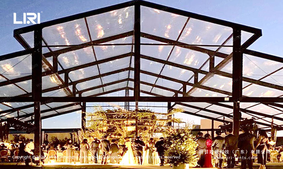 Aluminum orangery evening cocktail gathering
