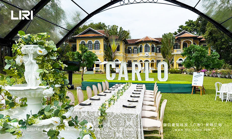 luxury beach banquet tent