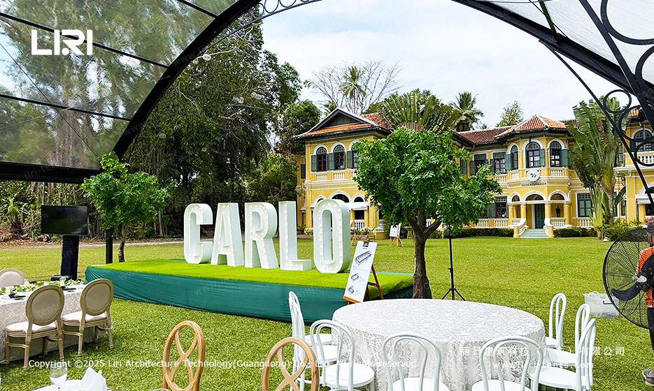 transparent wedding marquee