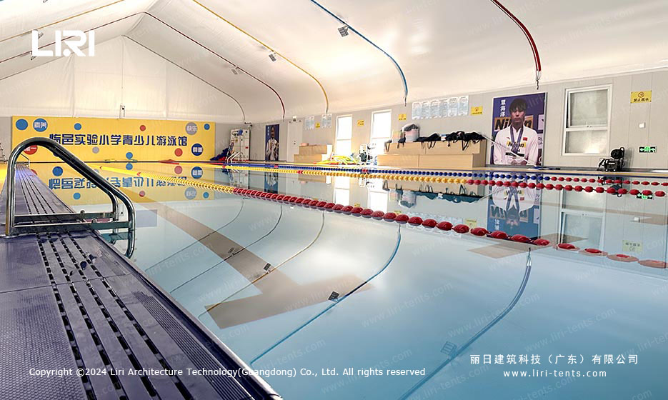 clear span pool tent for events
