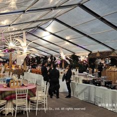20m Clear-Span Tent with Transparent Roof — Event Marquee on Sports Field