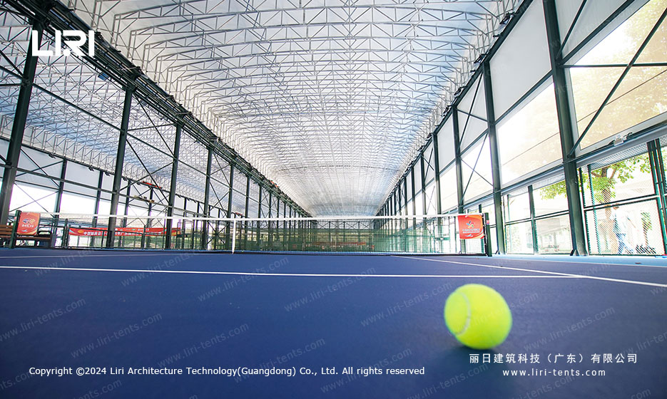 tennis ball indoor court cover wedding tent